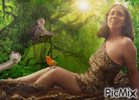 Ilsa the Jungle Girl animerad GIF