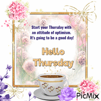 Hello Thursday анимированный гифка