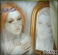 Miroir , mon beau miroir ... - GIF animé gratuit