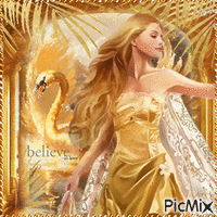 Gold woman - Darmowy animowany GIF