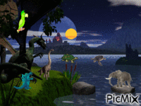 Dinosaures анимиран GIF