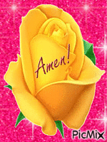Rosa amarilla - Bezmaksas animēts GIF