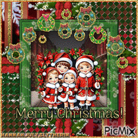 {♣♠♣}Merry Christmas Kids{♣♠♣} GIF animé