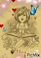 Butterfly Girl - Free animated GIF