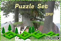 Puzzle Set GIF animé