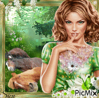 Spring and horse... - GIF animate gratis