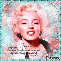 Marilyn Monroe quote animovaný GIF
