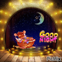 Лека нощ - GIF animate gratis