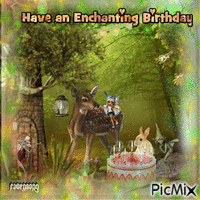 Have an Enchanting Birthday GIF animado