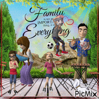 A fun family - GIF animado gratis