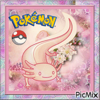 Pokémon Axolotls et Fleurs