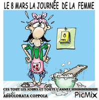 JOURN2E DE LA FEMME - GIF animado gratis