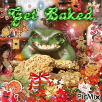 frog baking - GIF animé gratuit