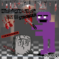 purple guy !! - Free animated GIF