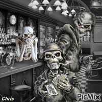 Le bar des Squelettes - PNG gratuit