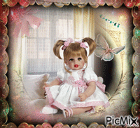 A doll speacking Animated GIF