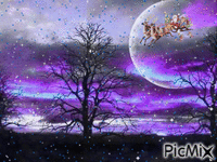 Purple Christmas animovaný GIF