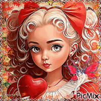 Red doll Laurachan - GIF animado grátis