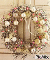 Christmas wreath - GIF animé gratuit