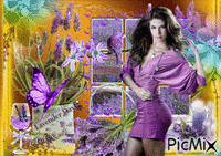 beautiful lavender day ... - Besplatni animirani GIF