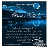 Boa Noite Azul - Бесплатный анимированный гифка