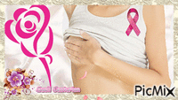 Concientização câncer de mama - Gratis animeret GIF