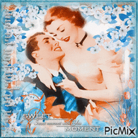 Vintage couple geanimeerde GIF