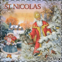 saint Nicolas animovaný GIF