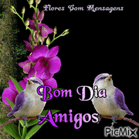Flores Com Mensagens - Бесплатный анимированный гифка
