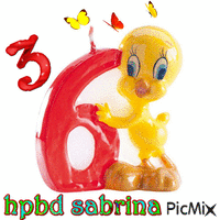 hpbd sabrina - Бесплатни анимирани ГИФ