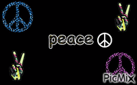 peace GIF animé