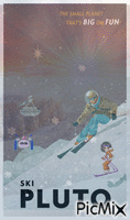 ski pluto GIF animasi