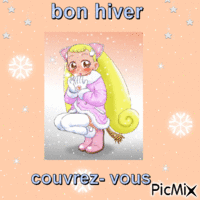 bon hiver flora - Darmowy animowany GIF