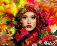 Autumn fairy Animated GIF