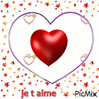 je t'aime 1 - Zdarma animovaný GIF