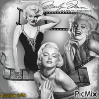 Marilyn Monroe par BBM анимированный гифка