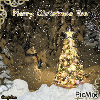 Merry Christmas Eve - GIF animasi gratis