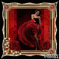 Rose rouge GIF animasi