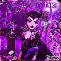 Purple Gothic - Animovaný GIF zadarmo