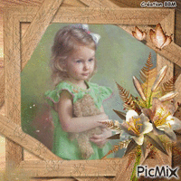 Portrait petite fille par BBM GIF animé
