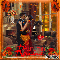 Autumn romance GIF animé