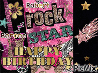 Happy Birthday Rock Star アニメーションGIF