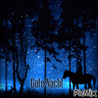 Gute Nacht animēts GIF