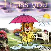 I MISS YOU 动画 GIF