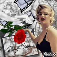 Marilyn Monroe par BBM GIF animado