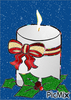 Candela natalizia - Безплатен анимиран GIF