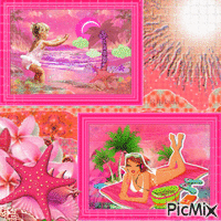Summer in pink-contest - GIF animado gratis