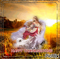 HAPPY THANKSGIVING ANGEL Animiertes GIF