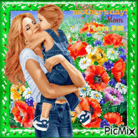 Happy Mothers Day, Mom. I love you - Zdarma animovaný GIF