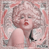 Art Deco - Pink - GIF animate gratis